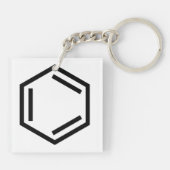 BENZENE RING SYMBOOL SLEUTELHANGER (Achterkant)