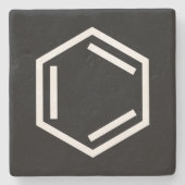 BENZENE RING SYMBOOL STENEN ONDERZETTER (Voorkant)