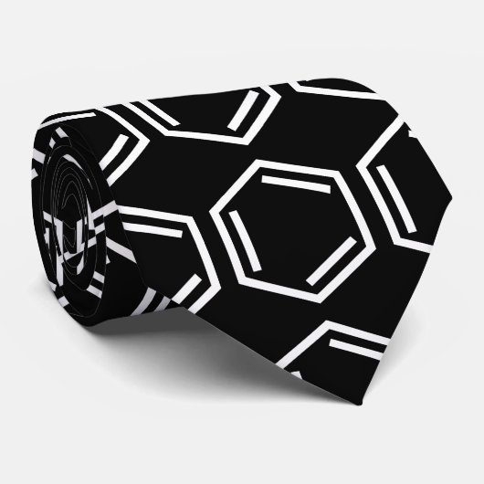 BENZENE RING SYMBOOL STROPDAS (Opgerold)