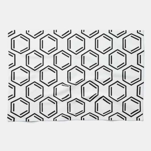 BENZENE RING SYMBOOL THEEDOEK (Horizontaal)