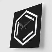 BENZENE RING SYMBOOL VIERKANTE KLOK (Hoek)