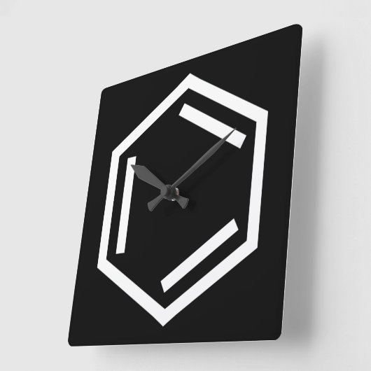 BENZENE RING SYMBOOL VIERKANTE KLOK (Hoek)