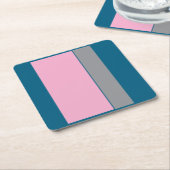 Benzine Blauw CottonCandy Kartonnen Onderzetters (Schuin)