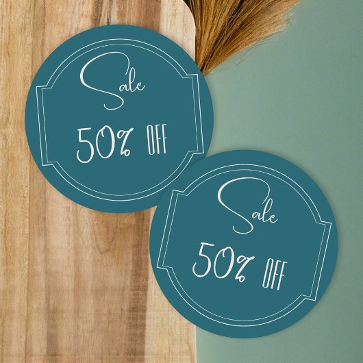 Benzine Blauwe Winkel Promotie Sale sticker