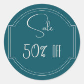 Benzine Blauwe Winkel Promotie Sale sticker (Voorkant)