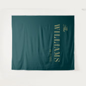 Benzine groen elegante stijlvolle bruiloft achterg wandkleed (Voorkant (horizontaal))