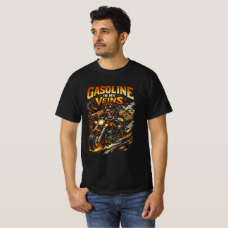 Benzine in mijn aderen - Wilde Rijder T-shirt