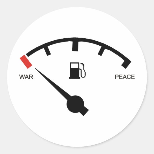 benzine ronde sticker (Voorkant)