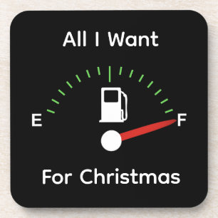 Benzine voor Kerstmis Bier Onderzetter