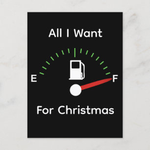 Benzine voor Kerstmis Briefkaart