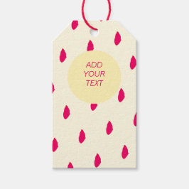 Benzinegrootte Label Cadeaulabel