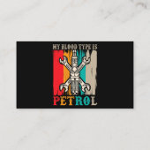 Benzinemractie met automatische Humor van auto Visitekaartje (Achterkant)