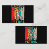 Benzinemractie met automatische Humor van auto Visitekaartje (Voorkant / Achterkant)