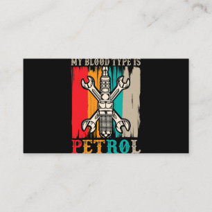 Benzinemractie met automatische Humor van auto Visitekaartje