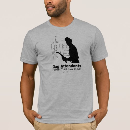 Benzinepomp Attendanten T-shirt (Voorkant)