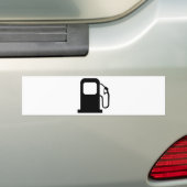 Benzinepomp Bumpersticker (Op auto)