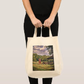 benzinepomp op een landelijk Boerderij Tote Bag (Voorkant (product))