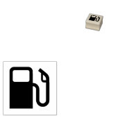 "Benzinepomp" Rubberen stempel (Gestempeld)