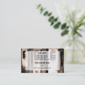  benzinepompen visitekaartje (Staand voorkant)