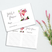 Benzines en Prosecco Floral Vrijgezellenfeest Reci Notitiekaartje