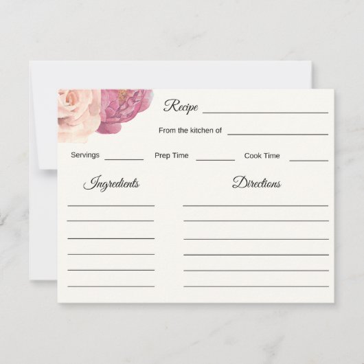 Benzines en Prosecco Vrijgezellenfeest Recipe Inst Notitiekaartje (Voorkant)