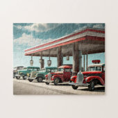  benzinestation 3 fotopuzzels internet jigsa legpuzzel (Horizontaal)