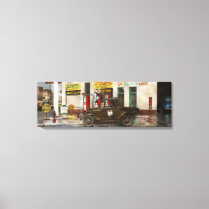 Benzinestation - Indian Trails-benzinestation 1940 Canvas Afdruk