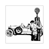  benzinestation Rubber Stamp Rubberstempel (Afrduk)