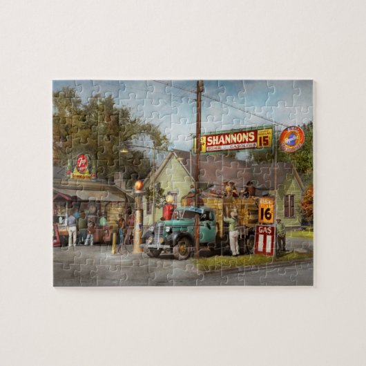 Benzinestation - Shannon's superbenzines 1939 Legpuzzel (Horizontaal)