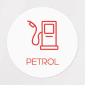 BenzinPlanner / Organisatorische sticker / Etikett (Design 2)