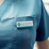 beoefenaar van een medische kliniek naambadge