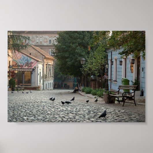 Beograd Skadarlija Srbija Poster (Voorkant)