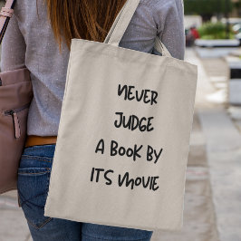 Beoordeel een boek nooit op basis van zijn film Ex Tote Bag