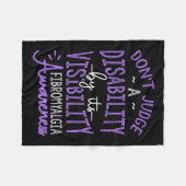 Beoordeel een handicap fibromyalgie bewustzijn fleece deken (Voorkant (Horizontaal))