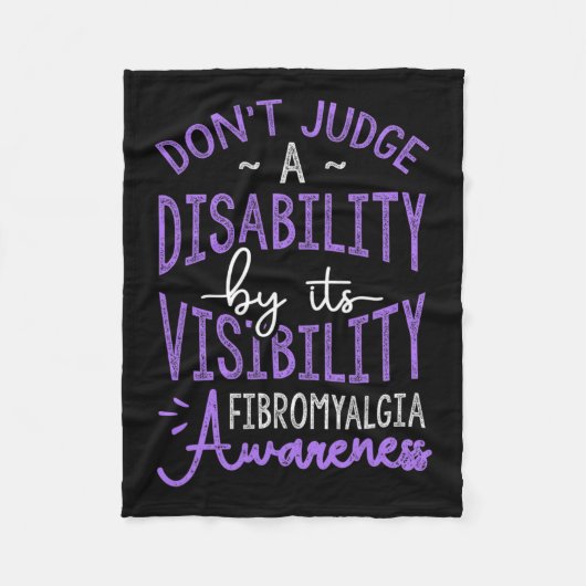 Beoordeel een handicap fibromyalgie bewustzijn fleece deken (Voorkant)