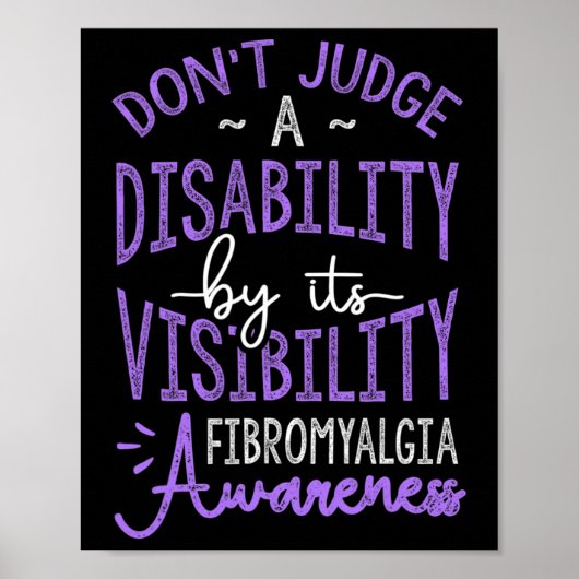 Beoordeel een handicap fibromyalgie bewustzijn poster (Voorkant)