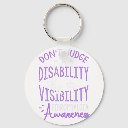 Beoordeel een handicap fibromyalgie bewustzijn sleutelhanger (Voorkant)