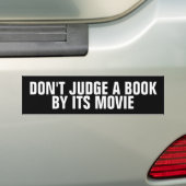Beoordeel geen boek van zijn Bumperstickers (Op auto)