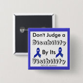 Beoordeel geen Gehandicapten door zijn Button van (Voorkant /achterkant)