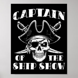 Beoordeel Kapitein Van Het Schip Toon Grappige Hum Poster