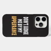Beoordeel me niet op mijn uiterlijk Case-Mate iPhone case (Achterkant (horizontaal))
