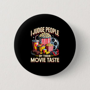 Beoordeel mensen film film eten nacht snack popcor ronde button 5,7 cm