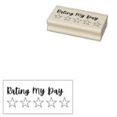 Beoordeel Mijn Dag 5 Sterren Review Stamp | Tijdsc Rubberstempel (Gestempeld)