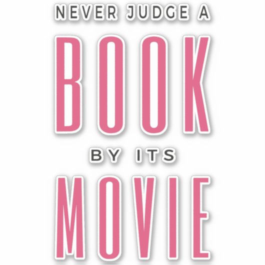 Beoordeel nooit een boek door de film I Sticker (Voorkant)