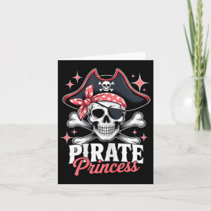 Beoordeel Schattigee Princess Halloween Skull Bow Kaart