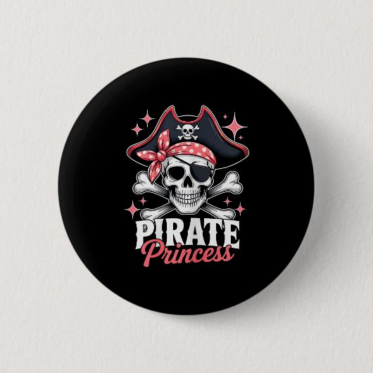 Beoordeel Schattigee Princess Halloween Skull Bow  Ronde Button 5,7 Cm (Voorkant)