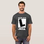 Beoordeeld als Liberal Funny Democraat T-shirt (Voorkant volledig)