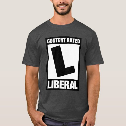 Beoordeeld als Liberal Funny Democraat T-shirt (Voorkant)