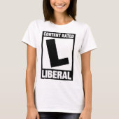 Beoordeeld als Liberal Funny Democraat T-shirt (Voorkant)
