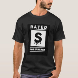 Beoordeeld als 'S' voor sarcasme T-shirt
